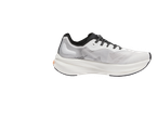 Crivit running shoes in white with black accents, side view.
