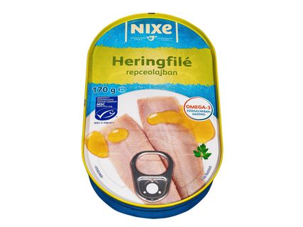 Heringfilé repceolajban