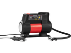 ULTIMATE SPEED® 12V Mini Compressor UMK 10 E4 with power plug and hose.