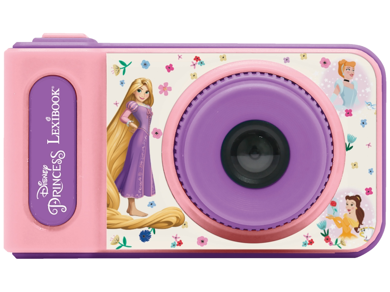 Cameră Disney Princess LexiBook cu Rapunzel, Cenușăreasa și Belle.