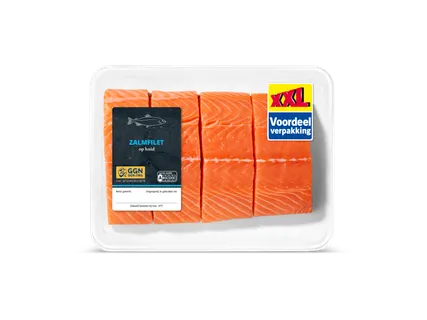 Zalm op huid