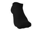 Single black ankle sock, shown from the side.