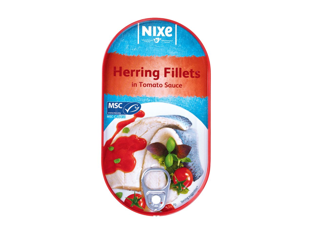 Fileuri de hering Nixe în sos de roșii.