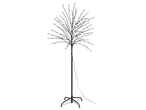 LIVARNO home LED Light Tree with white blossom-shaped lights on a black stand.