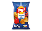 Een zak paprikachips van 200 gram met Nutri-Score C.