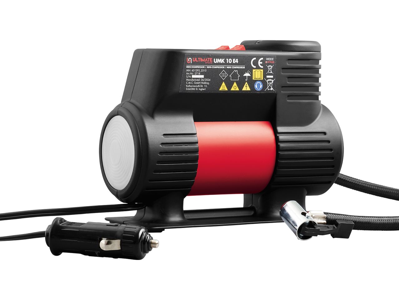 Ultimate Speed UMK 10 E4 minikompressor til bil.