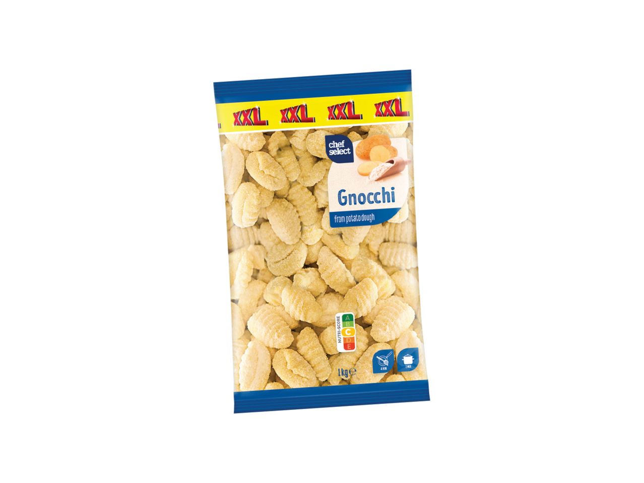 Pakovanje Chef Select XXL gnocchi-ja od krompirovog testa.