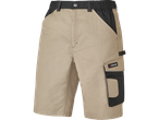 Shorts Parkside bege e preto.