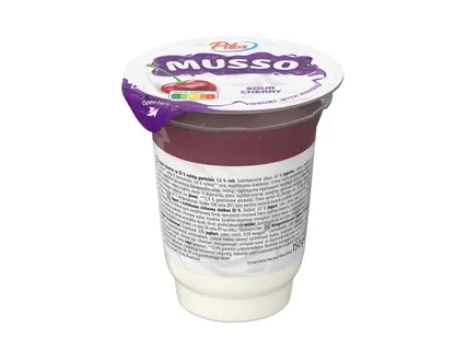 Tejes desszert gyümölcskészítménnyel