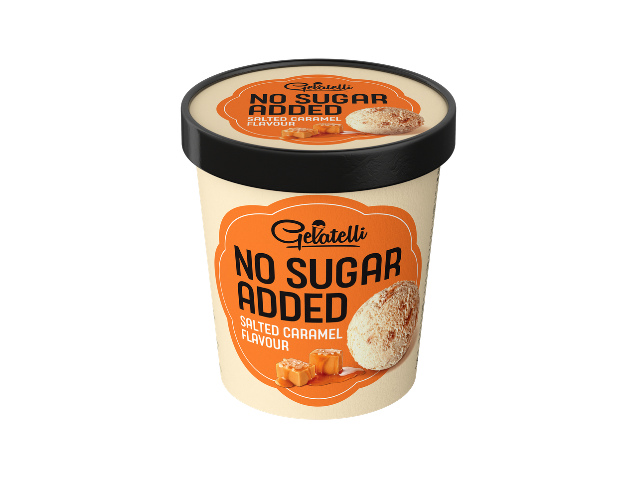 Gelatelli cukormentes sós karamell ízű fagylalt.