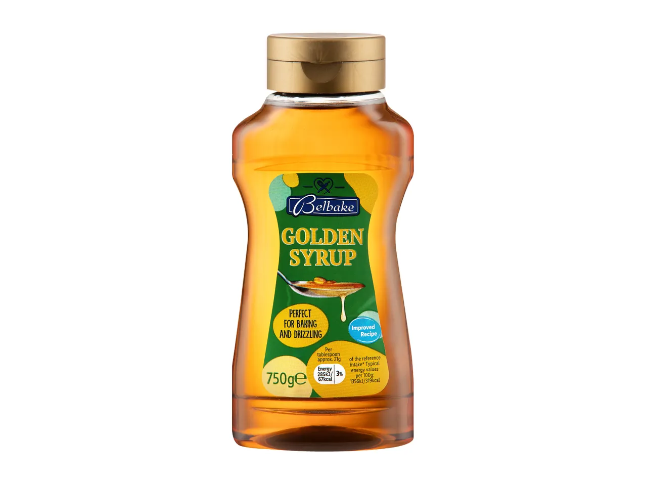 A squeeze bottle of golden syrup, perfect for baking and drizzling, 750g.
