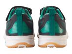 Children's sneakers, dark blue and teal.