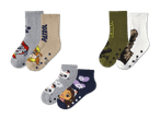 Socken mit Paw Patrol, Dinosaurier und Dora Motiven
