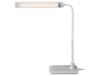 Candeeiro de secretária LED LIVARNO com cabeça e base retangulares, em branco