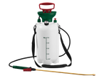 Parkside® garden sprayer with pressure gauge and shoulder strap, 5-liter capacity.