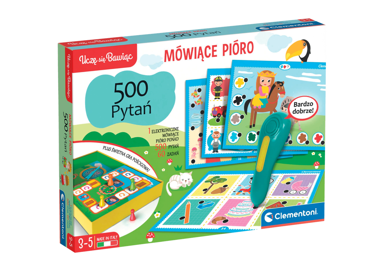 Gra edukacyjna Mówiące Pióro, 500 pytań; Gra edukacyjna Mówiące Pióro, 500 pytań
