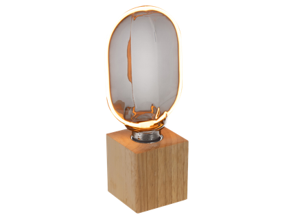 Fa asztali vintage lámpa