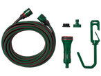 Conjunto de mangueira espiral PARKSIDE com pistola de pulverização e acessórios.