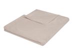 Soft beige faux fur blanket, folded