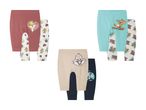 Tre sæt baby leggings med Looney Tunes og Tom & Jerry motiver.