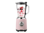 Liquidificador SilverCrest rosa com frutas vermelhas.