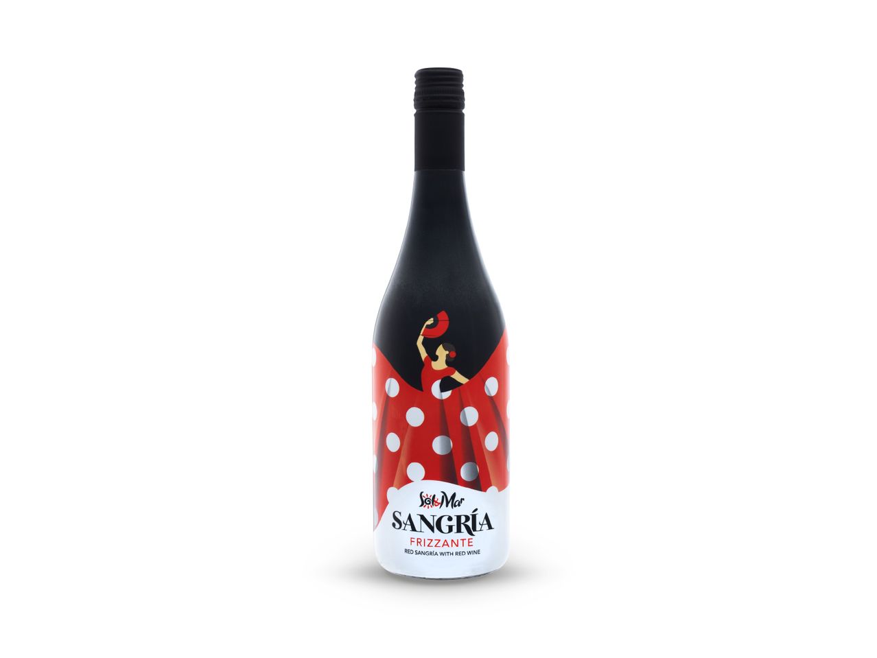 Boca vina Vina Rioja s dizajnom flamenka plesačice.