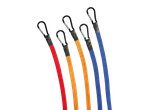 ULTIMATE SPEED® Bungee Cord Set with red, orange, and blue cords and carabiners