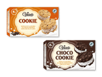 To pakker is-sandwich: en med chokolade-cookies og chokoladeis, en med chokolade-cookies og vaniljeis.