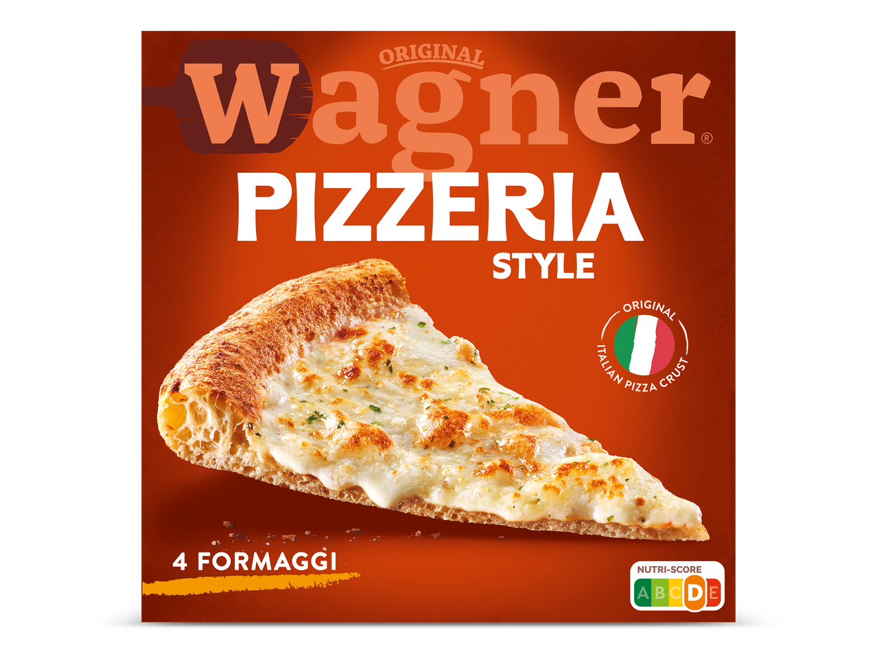 Pizza met vier kazen, Italiaanse pizzabodem, Nutri-Score A.