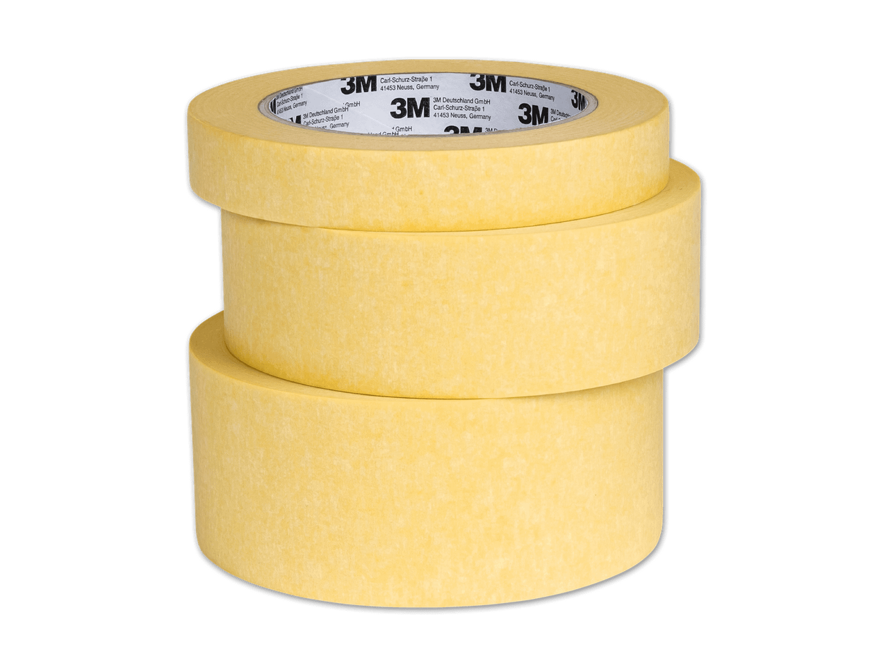 Drei Rollen 3M Malerkreppband.
