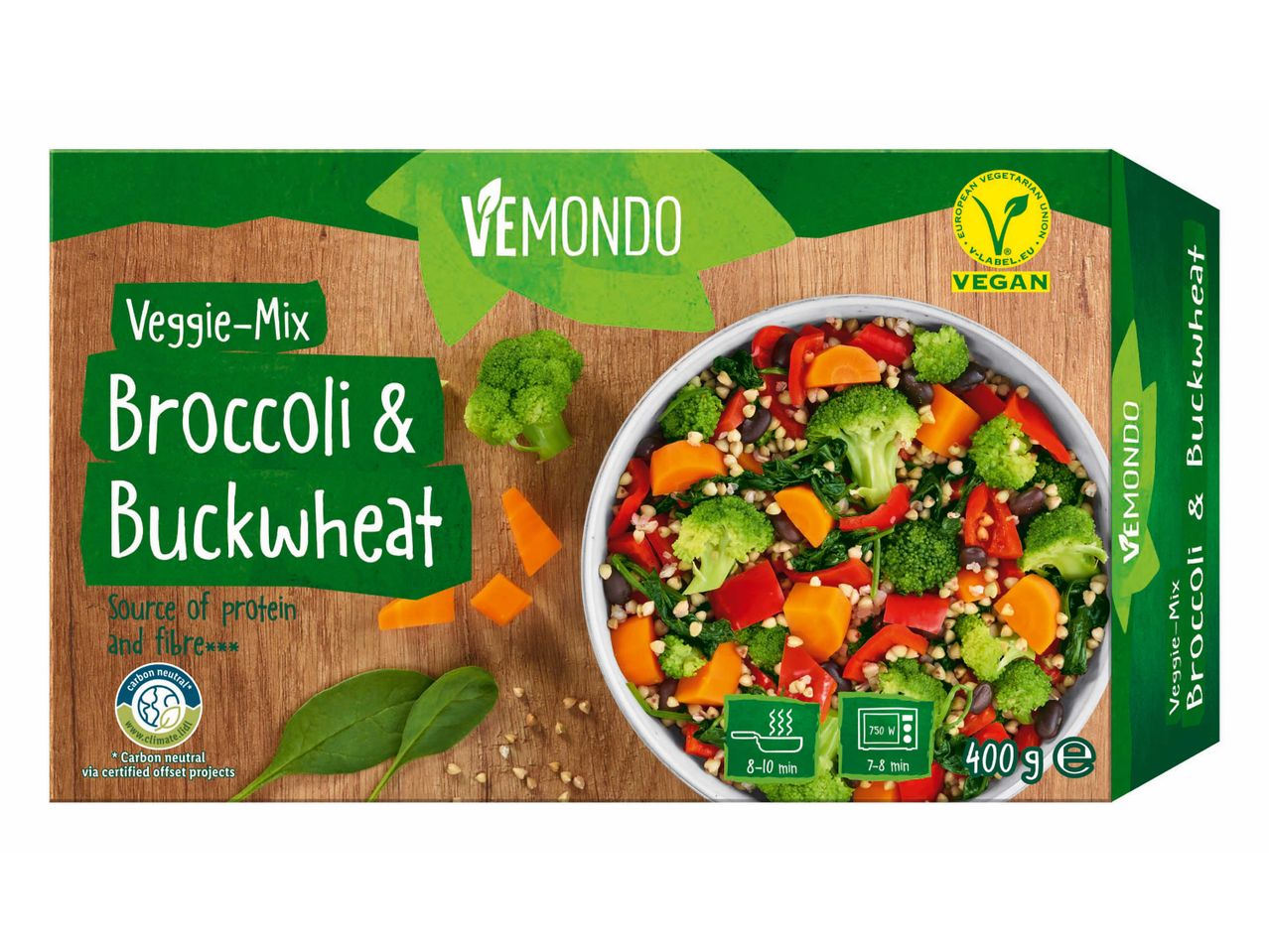 Vemondo Veggie-Mix: brokkoli és hajdina, vegán.