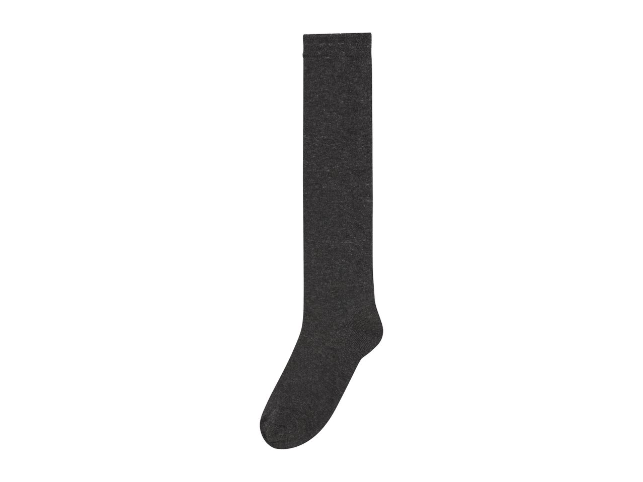 Long dark gray sock.