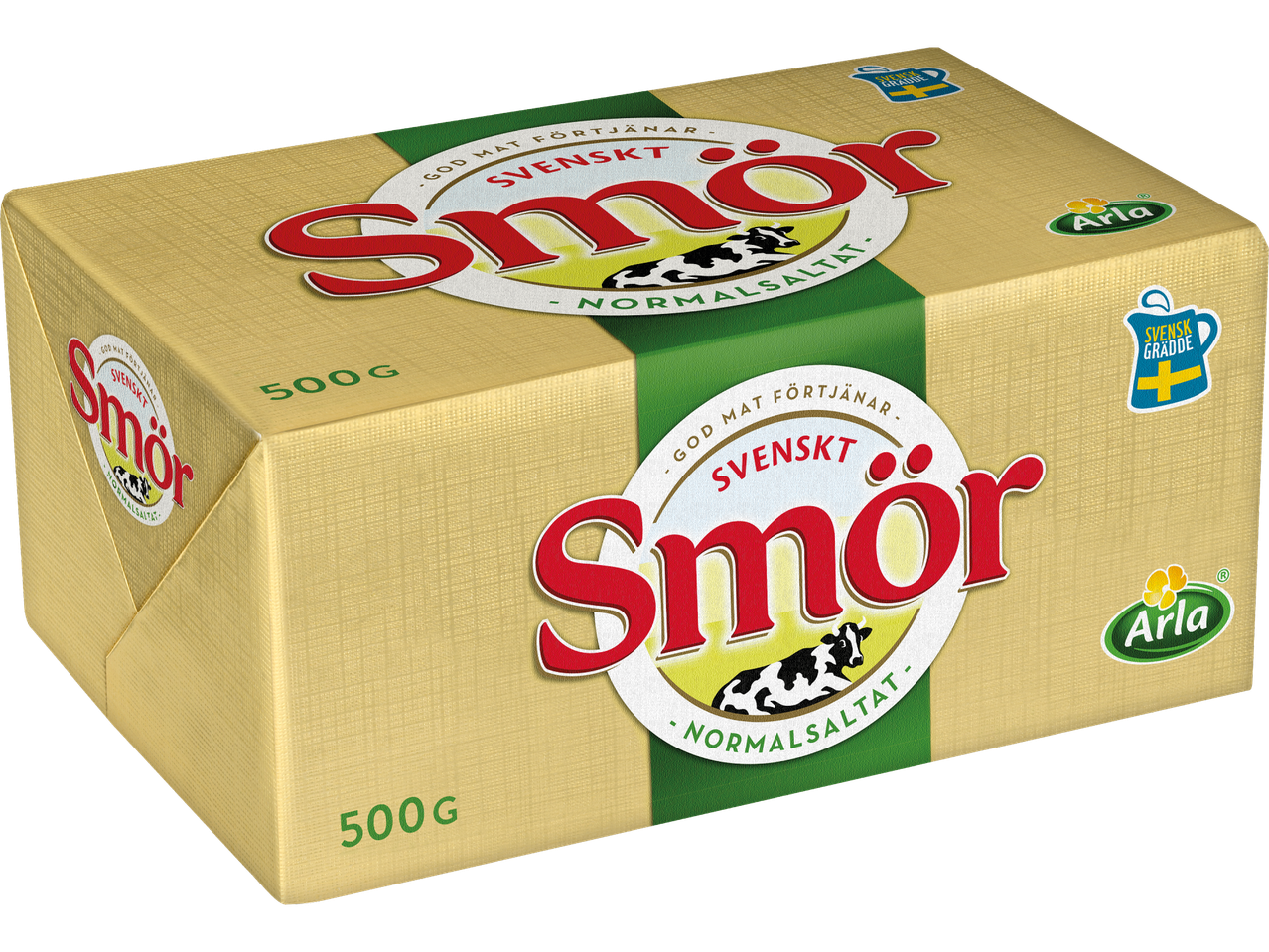 Förpackning med Arla Smör.