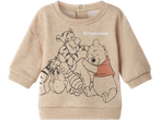 Bluză de trening bej pentru copii, cu imprimeu Winnie the Pooh, Tigger, Eeyore și Piglet și textul „Friendship”.