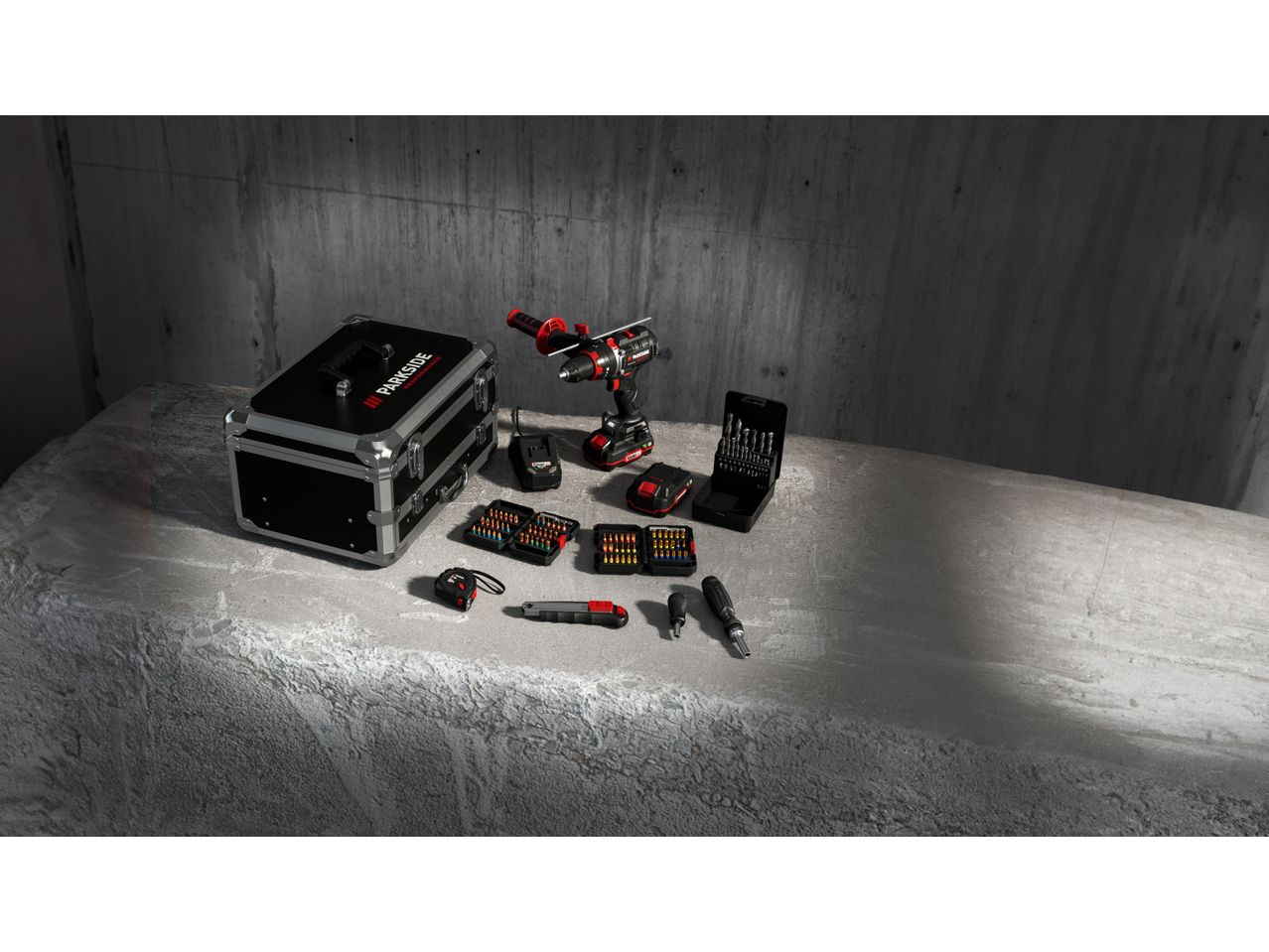 PARKSIDE PERFORMANCE® Cordless Impact Driver with accessories