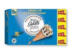 Bon Gelati vanilje isvafler i en blå æske.