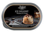 Înghețată Deluxe Ice Delight Whiskey & Cream cu sos de ciocolată, 900 ml.