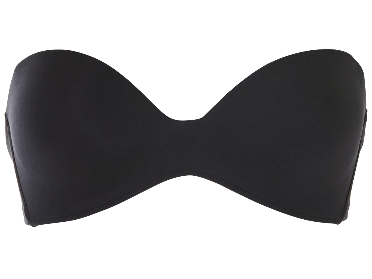 Черен сутиен без презрамки.