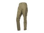 Khaki green men's outdoor trousers with cargo pockets