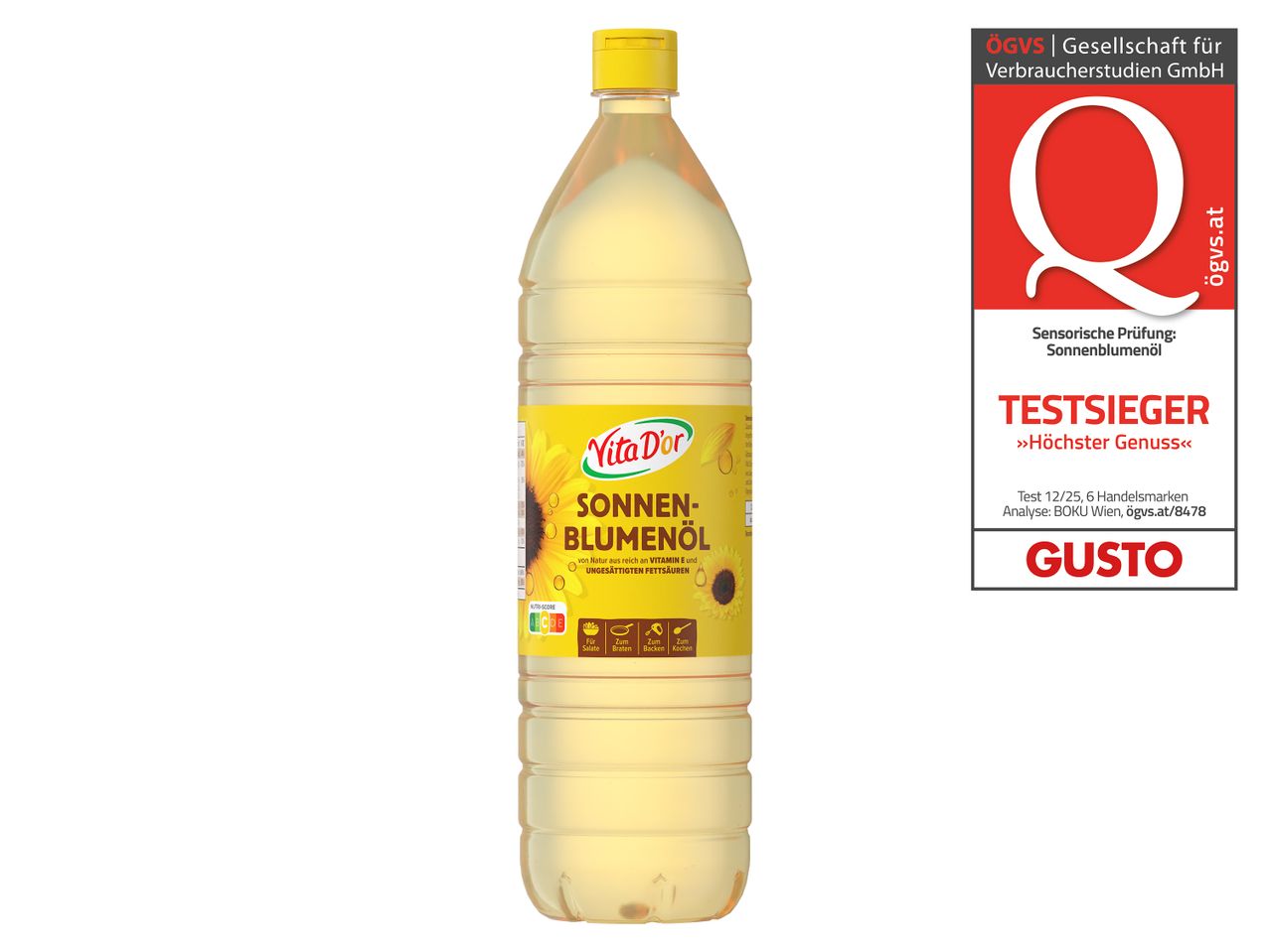 Vita D'or Sonnenblumenöl, Testsieger für höchsten Genuss