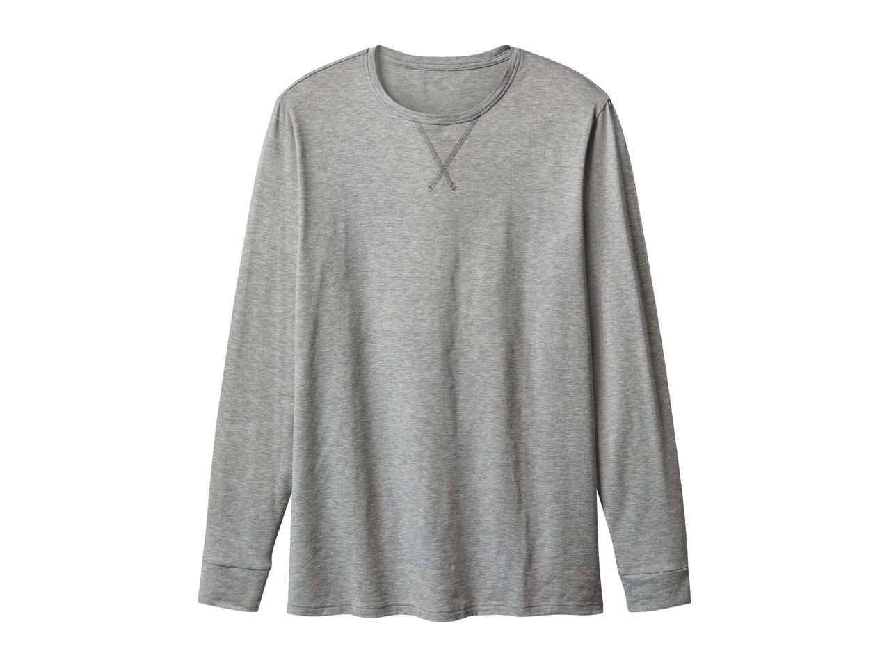 Esmara Men Men’s Grey Thermal Long-Sleeve Top