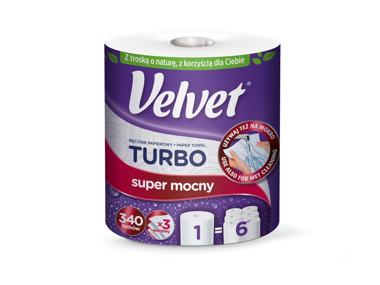 VELVET Ręcznik papierowy Turbo, 3-warstwowy