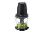 Picador multifuncional Silvercrest® com salsa numa taça transparente