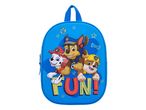 Paw Patrol kék hátizsák Marshall, Chase és Rubble karakterekkel