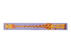 Giraffe puzzle with purple background and yellow and brown giraffe design.