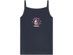 Tamnoplava Minnie Mouse majica bez rukava s tekstom 'Smart is the new stylish'.