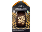 Belgian dark chocolate Easter egg with caramelised almonds.