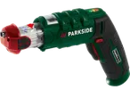Chave de fenda elétrica Parkside Rapidfire 2.2, verde e vermelha