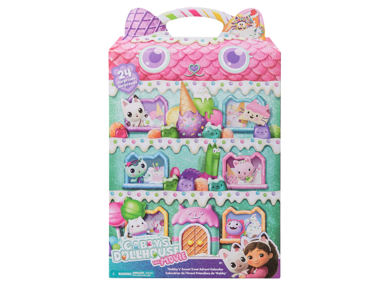 Gabby's Dollhouse saldžių staigmenų advento kalendorius