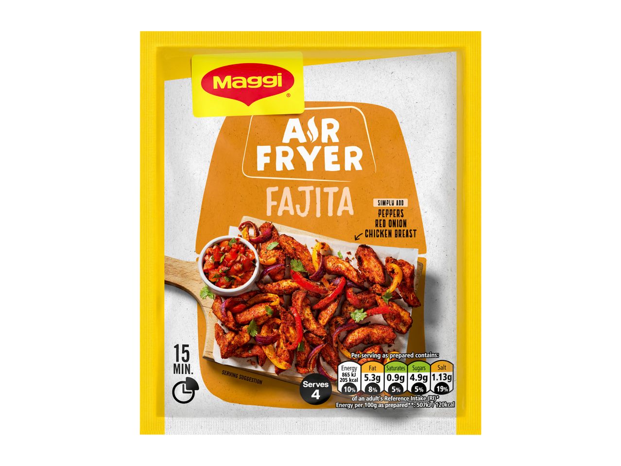 Fajita seasoning mix for air fryer, 15-minute recipe serving 4.